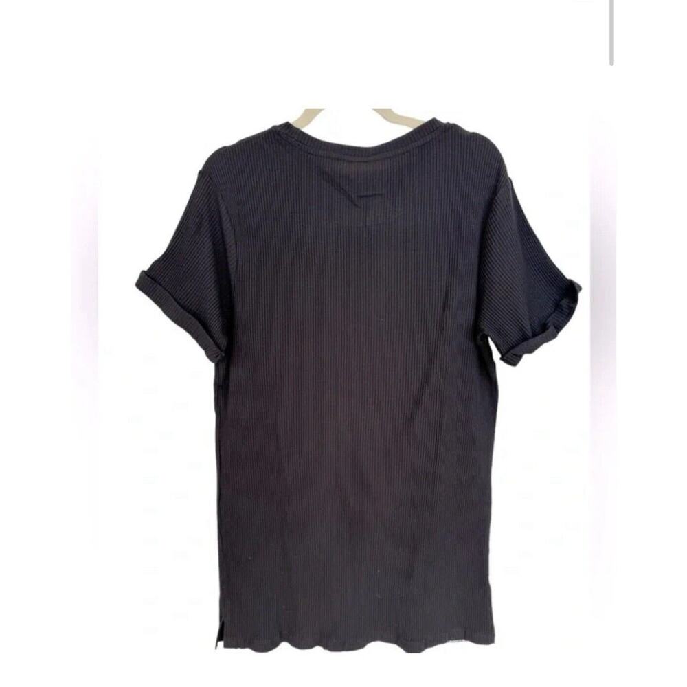 Raw Gear Men's Rib Knit Shirt Black L ~ RG437 By Bradley Martyn🔥NEW🔥 - Picture 3 of 5